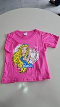 Camiseta Infantil Manga Curta Barbie