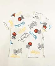 Camiseta Infantil Manga Curta Basquete MR Tam 4 a 10-08311