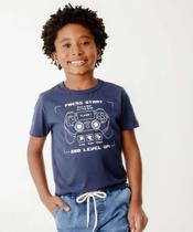 Camiseta Infantil Manga Curta Game MR Tam 4 a 10-66158