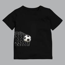 Camiseta Infantil Manga Curta Gola redonda Estampada Bola Na Rede Camiseta Infantil Manga Curta Gola redonda Estampada Bola Na Rede