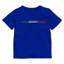 Camiseta Infantil Manga Curta Gola redonda Estampada Italia Italy