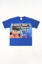 Camiseta Infantil Manga Curta Minecraft