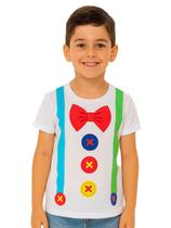 Camiseta Infantil Manga Curta Palhacinho Circo