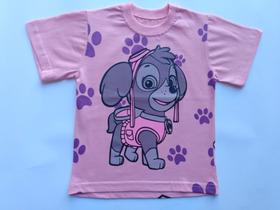 Camiseta Infantil Manga Curta Skye Patrulha Canina