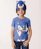 Camiseta Infantil Manga Curta Sonic Tam 4 a 10-42073