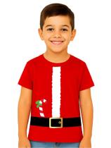 Camiseta Infantil Manga Curta Temática Estampa Natal Camiseta Infantil Manga Curta Temática Estampa Natal