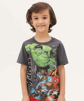 Camiseta Infantil Manga Curta Vingadores Marvel Tam 4 -05568