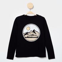 Camiseta Infantil Manga Longa Hering Casual Menino