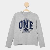 Camiseta Infantil Manga Longa Hering Casual Menino