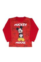 Camiseta infantil manga longa mickey