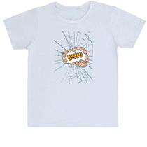 Camiseta Infantil Mão soco no vidro Boom