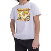 Camiseta Infantil Mapa travel art