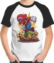Camiseta Infantil Mario Bros