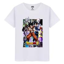 Camiseta Infantil Masculina Algodão Casual Dragon Ball Super