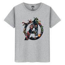 Camiseta Infantil Masculina Algodão Casual Vingadores