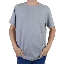 Camiseta Infantil Masculina Applicato Básica MC Cinza Mescla Camiseta Infantil Masculina Applicato Básica MC Cinza Mescla