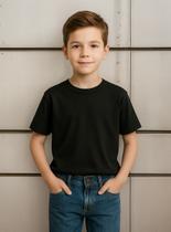 Camiseta Infantil Masculina Básica 100% Algodão Premium