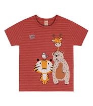 Camiseta Infantil Masculina Bichinhos Trick Nick Marrom Camiseta Infantil Masculina Bichinhos Trick Nick Marrom