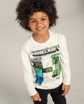 Camiseta Infantil Masculina Brandili Minecraft ML