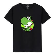 Camiseta Infantil Masculina Casual Algodão Yoshi