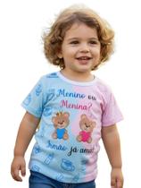 Camiseta Infantil Masculina Chá Revelação Ursinhos Camiseta Infantil Masculina Chá Revelação Ursinhos