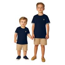 Camiseta Infantil Masculina Coton Bordada Trick Nick 1 ao 16