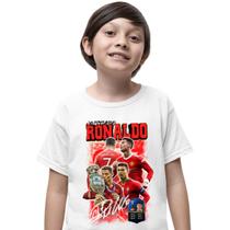 Camiseta Infantil Masculina Cristiano Ronaldo CR7 Lançamento