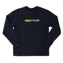 Camiseta Infantil Masculina FreeSurf ML Preta - 130403