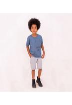 Camiseta Infantil Masculina GAN-K Grow UP Cor:DenimTamanho:1Modelo:GKCA03M