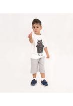 Camiseta Infantil Masculina GAN-K Lousa Cor:CremeEstampa:UrsoTamanho:3 Camiseta Infantil Masculina GAN-K Lousa Cor:CremeEstampa:UrsoTamanho:3