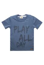Camiseta Infantil Masculina GAN-K Play All Day Cor: DenimTamanho:2Modelo:GKCA02M