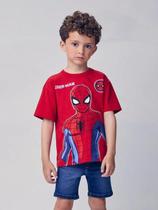 Camiseta Infantil Masculina Homem Aranha Youccie I2388 Camiseta Infantil Masculina Homem Aranha Youccie I2388