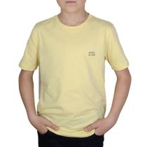 Camiseta Infantil Masculina King&Joe Básica amarela - CA0000