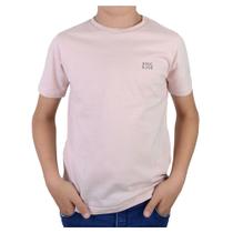 Camiseta Infantil Masculina KingJoe Estampada Rosa Claro