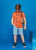 Camiseta Infantil Masculina M. Malha Rei Rex