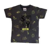 Camiseta Infantil Masculina Manga Curta Brincar é Arte