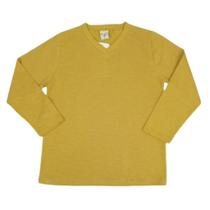 Camiseta Infantil Masculina Manga longa Cor Mostarda Have Fun 22959