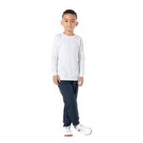 Camiseta Infantil Masculina Manga Longa Preta Algodão 355630