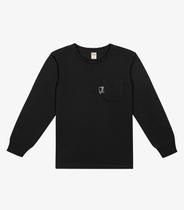 Camiseta Infantil Masculina Manga Longa Trick Nick Preto Camiseta Infantil Masculina Manga Longa Trick Nick Preto