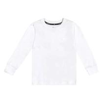 Camiseta Infantil Masculina Meia Malha Manga Longa Elegante Resistente Confortável Dias Frio Inverno