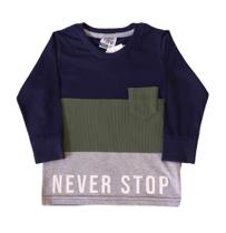 Camiseta Infantil Masculina ML Brincar é Arte