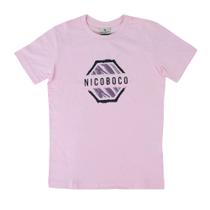 Camiseta Infantil Masculina Nicoboco MC Rosa - 17619
