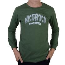 Camiseta Infantil Masculina Nicoboco Speedle ML Verde 18322 Camiseta Infantil Masculina Nicoboco Speedle ML Verde 18322