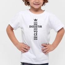 Camiseta Infantil Masculina Preta e Branca Para Criança Várias Estampas