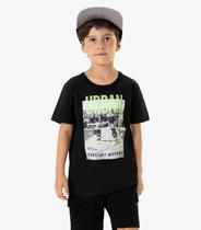 Camiseta Infantil Masculina Rovi Kids Preto