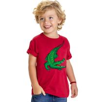 Camiseta Infantil Masculino Manga Curta em Malha Jacaré Kyly Camiseta Infantil Masculino Manga Curta em Malha Jacaré Kyly
