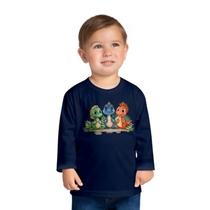 Camiseta Infantil Masculino Manga Longa em Meia Malha Kyly Camiseta Infantil Masculino Manga Longa em Meia Malha Kyly