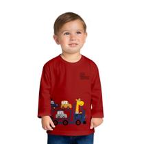 Camiseta Infantil Masculino Manga Longa em Meia Malha Kyly