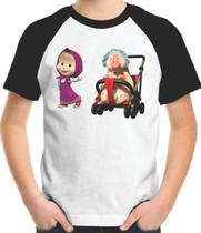 Camiseta Infantil Masha E O Porquinho Bebê