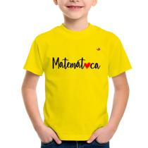 Camiseta Infantil Matemática por amor - Foca na Moda
